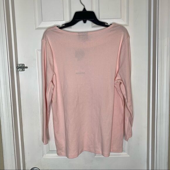 Rafaella Jeweled Top Size XL Chintz Rose Color - Picture 5 of 11